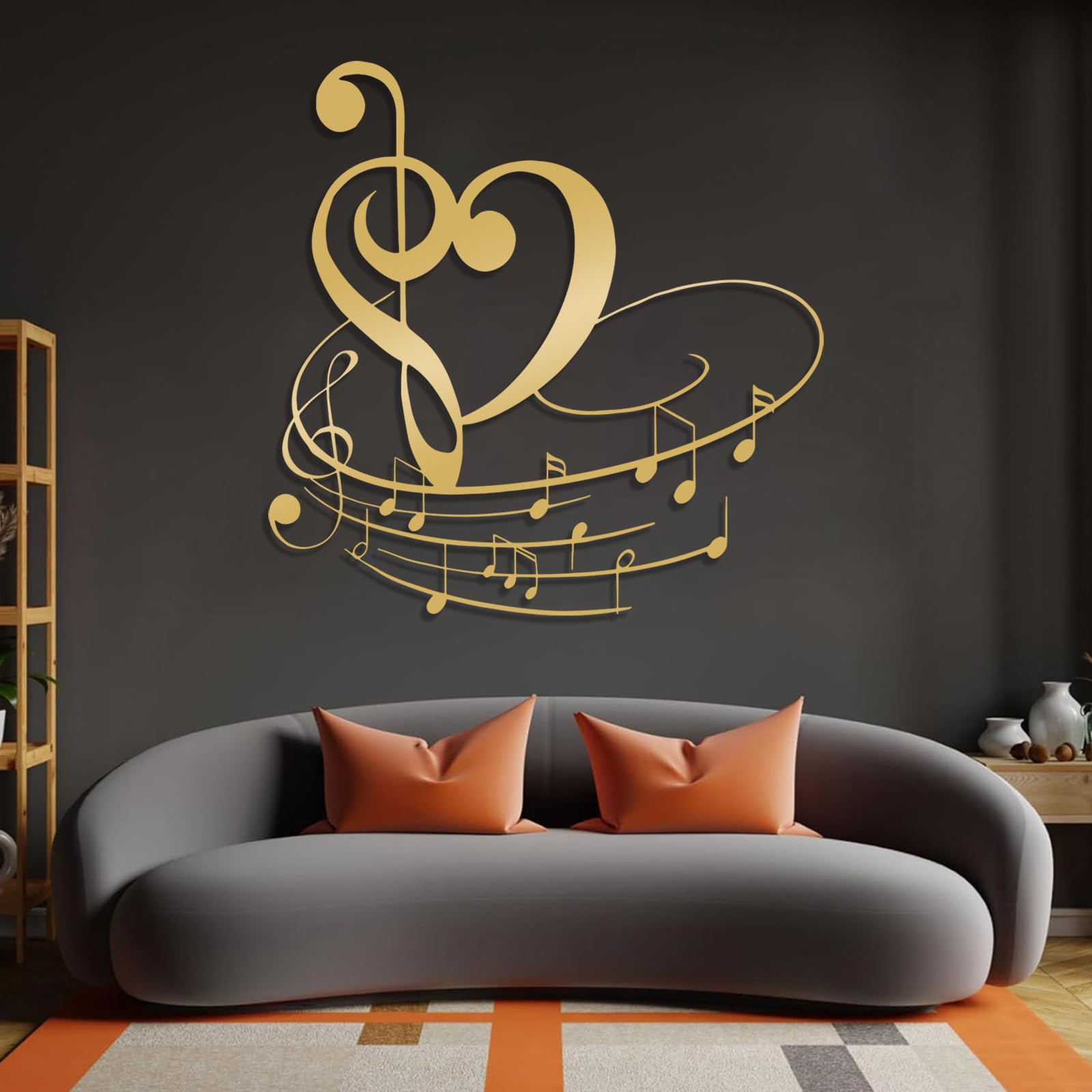 Amazon.com: Metal Wall Art, Musical Wall Decor, Metal Music Notes